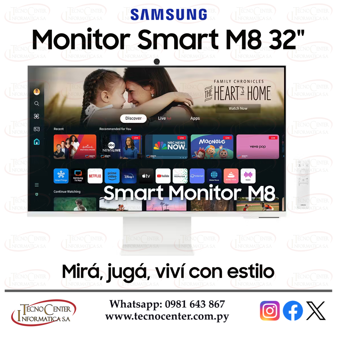 Monitor Samsung Smart M8 32” 4K